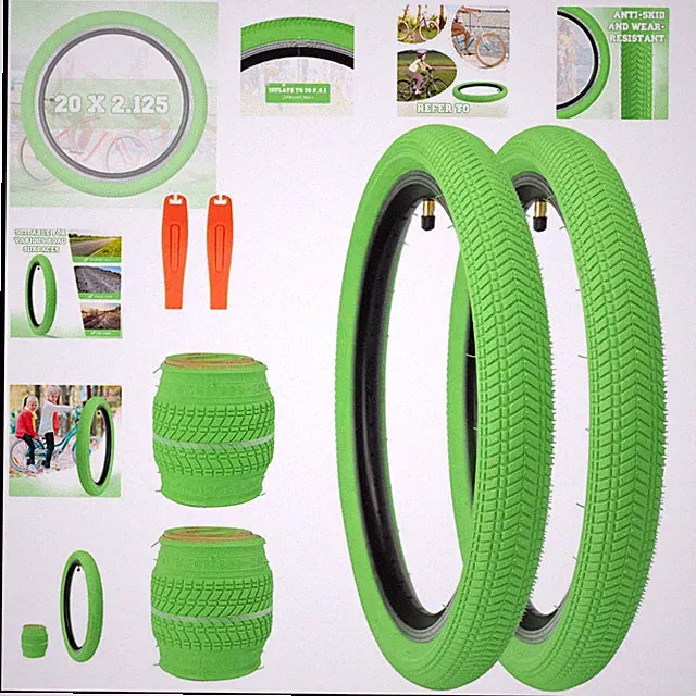 14/16/20/24/26 x 2.125 Bike tire 2 Pack 14/16/20/24/26 Bike tire Kids Bike Tires