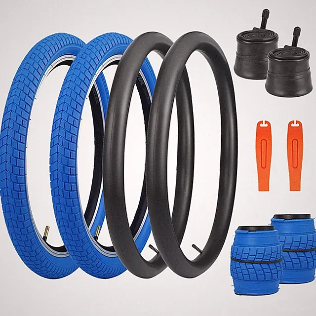 20 x 2.125 Bike tire 2 Pack 20 Bike tire Kids Blue Bike Tires Folding Tires F...