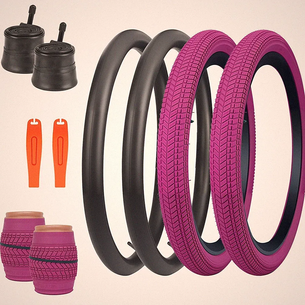 BALINGE 20 x 2.125 Bike tire with Tube 2 Pack 20 Bike tire Kids Bike Folding...