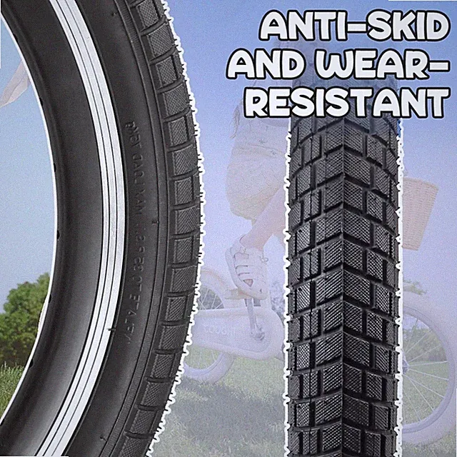 Durable 20 Inch Bike Tires in 5 Color Options