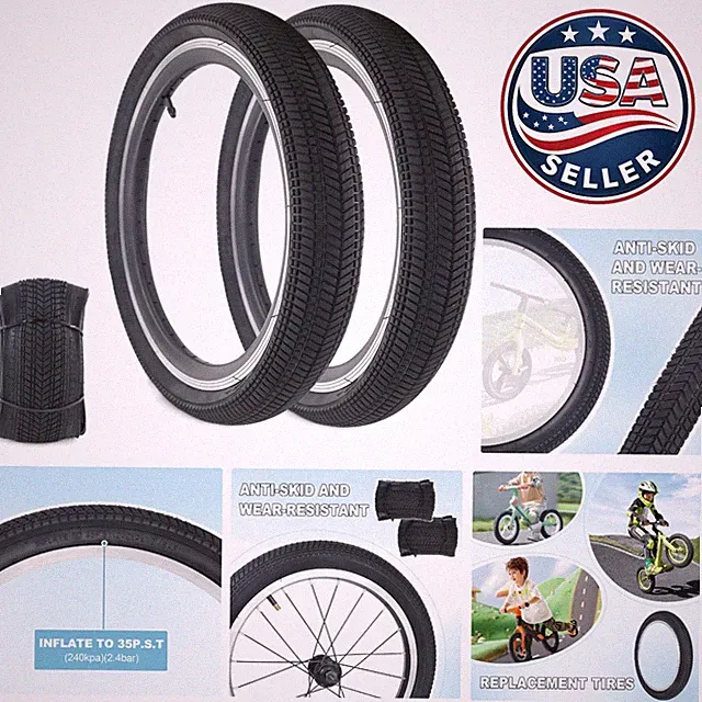 High-Quality 14/16/20 Kids Bike Tires - Knobby Off-Road Tread for Adventure