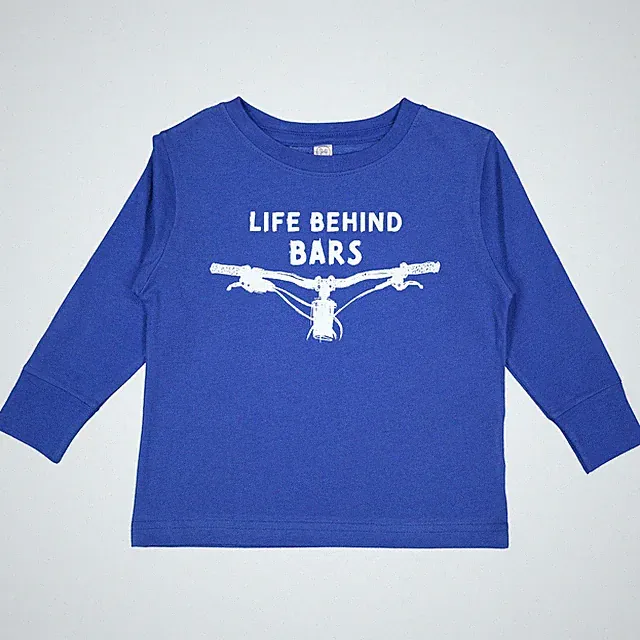 Inktastic Life Behind Bars Mountain Bike Toddler Long Sleeve T-Shirt Camping