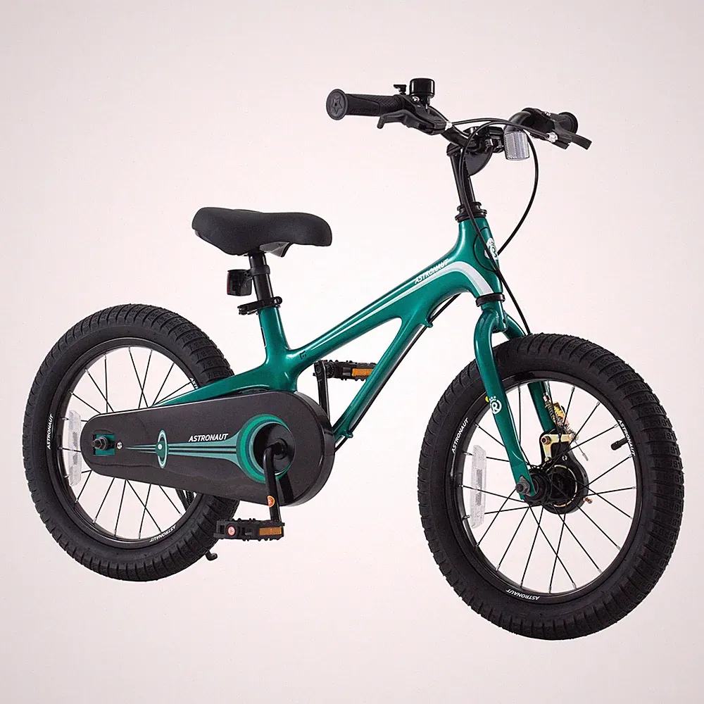 Kids Bike 14 Inch Lightweight Magnesium Alloy Green RoyalBaby RB14-35GH 3-5 Boys