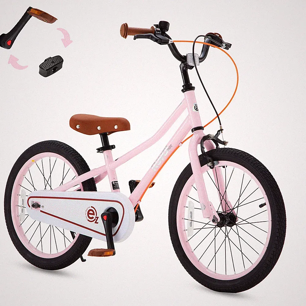 Kids Bike 18 Inch Balance Pedal Convertible Pink RoyalBaby Terra EZ 5-9 Bicycle