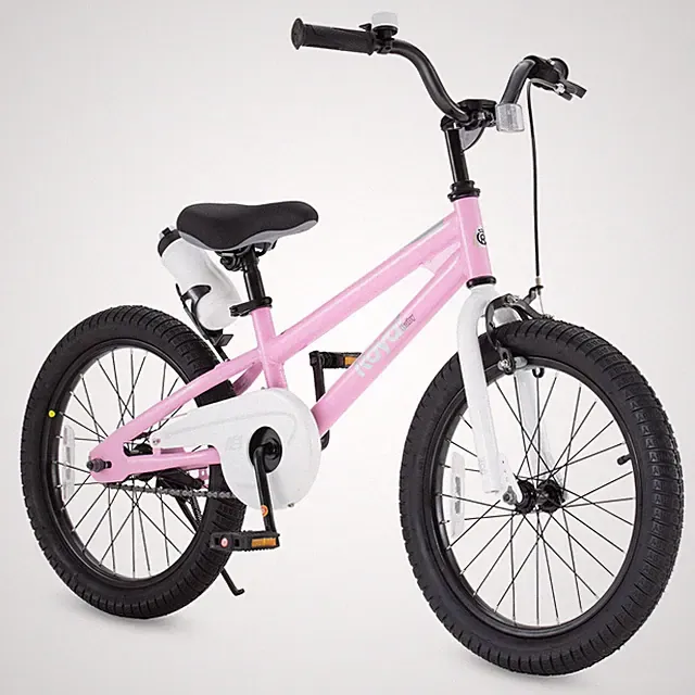 Kids BMX Bike 18 Inch - RoyalBaby Freestyle Girls Bicycle Ages 5-8 Pink
