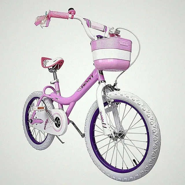RoyalBaby Bunny 18" Kids Bike with Kickstand, Dual Brakes, Basket & Bell, Pink