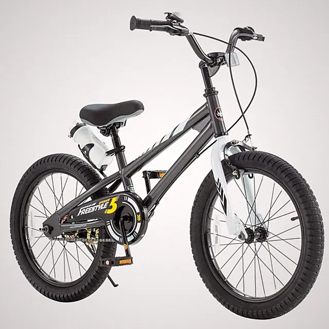 RoyalBaby Freestyle Kid's Sporty Bicycle with Kickstand, 18", Black (For Parts)