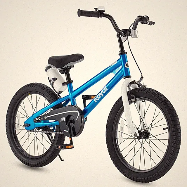 RoyalBaby Freestyle Kids Bike Boys Girls 18 Inch BMX Childrens Bicycle with K...