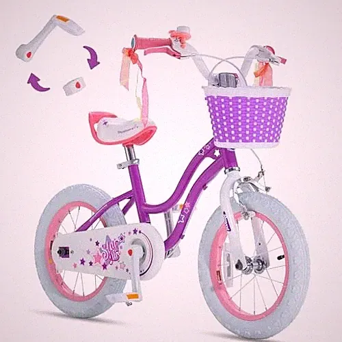 RoyalBaby Girls Bike EZ Bike Stargirl Training Free Balance Pedal Easy Learning