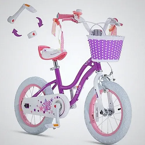 RoyalBaby Girls Bike EZ Bike Stargirl Training Free Balance to - Scratch & Dent
