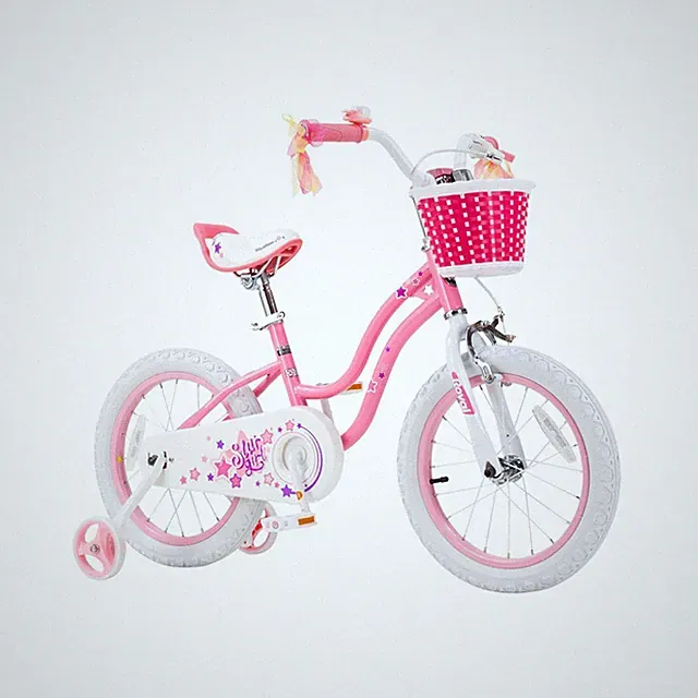 RoyalBaby Girls Bike with Training Wheels, Stargirl Kids Bicycle 14 Inch Todd...