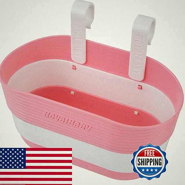 Royalbaby Kids Bike Foldable Basket Pink M