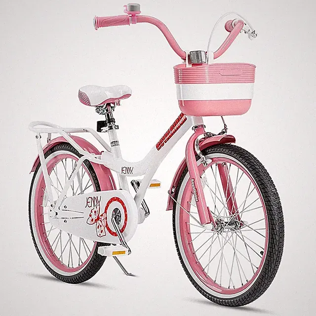 RoyalBaby Princess 20" Kids Bike w/ Kickstand, Basket & Bell, Pink EL (Open Box)