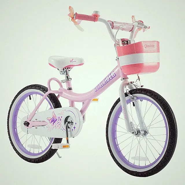 RoyalBaby Princess Girl Kids Outdoor Bicycle 18 Inch with Kickstand, Jenny/Pink