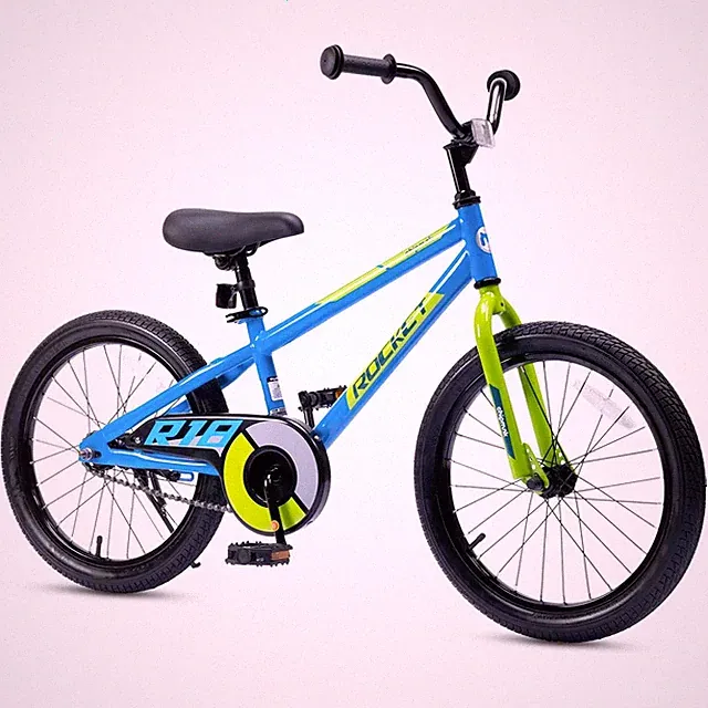 RoyalBaby Rocket Outdoor Children's Sport Bike w/Kickstand, 18", Blue (Open Box)