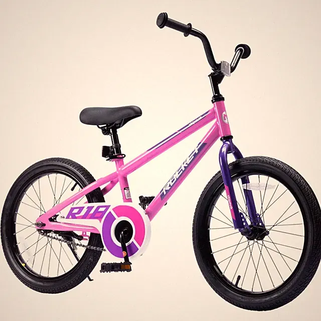 RoyalBaby Rocket Outdoor Children's Sport Bike with Kickstand, 18 Inch, Pink