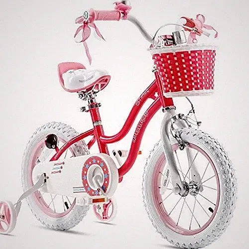 Royalbaby Stargirl Girls Bike with Training Wheels and Basket, Best Gifts for Gi